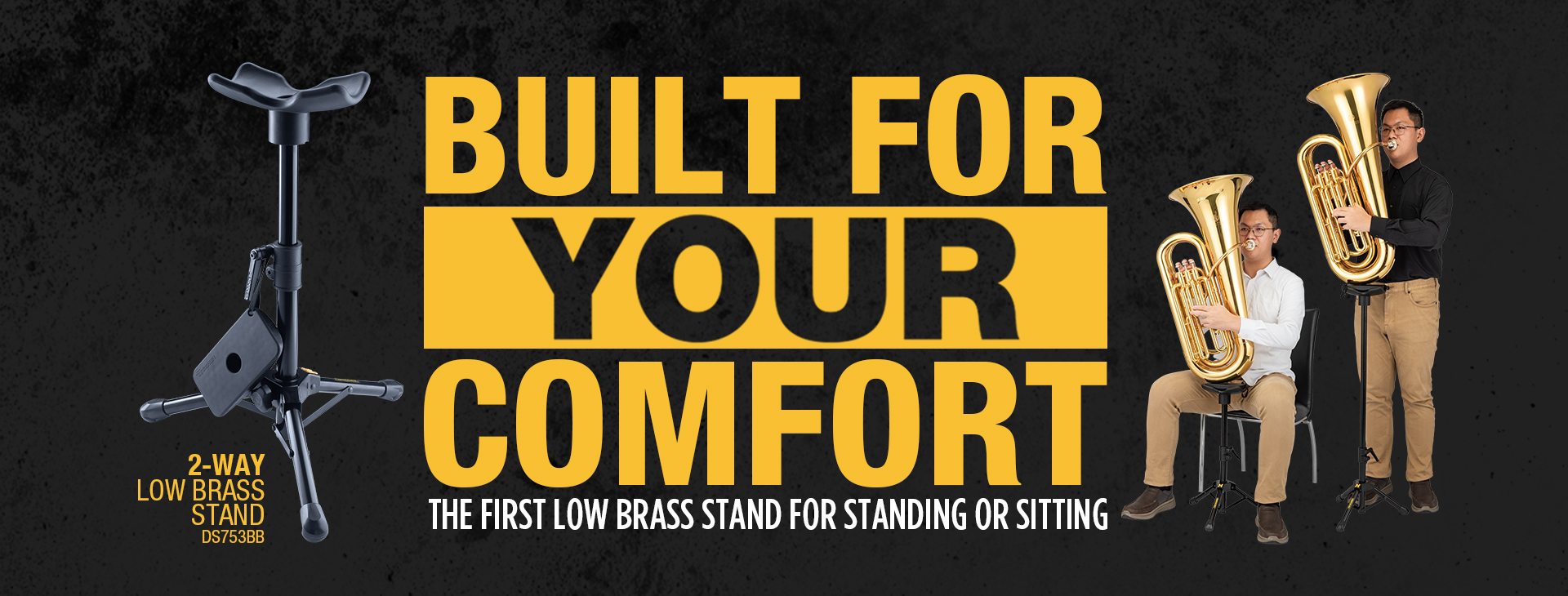 2-Way Low Brass Stand HCDS-753BB